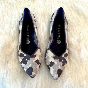 Ash Gray Camo Rothy’s Points Size 10